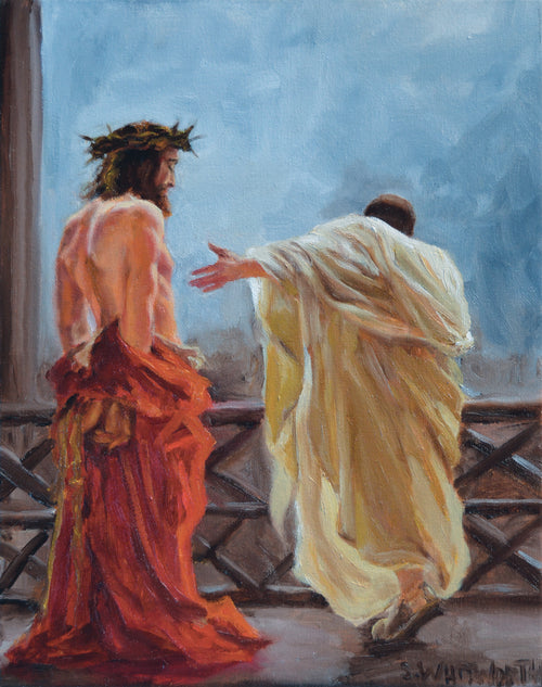 Ecce Homo original painting by S. K. Whitworth