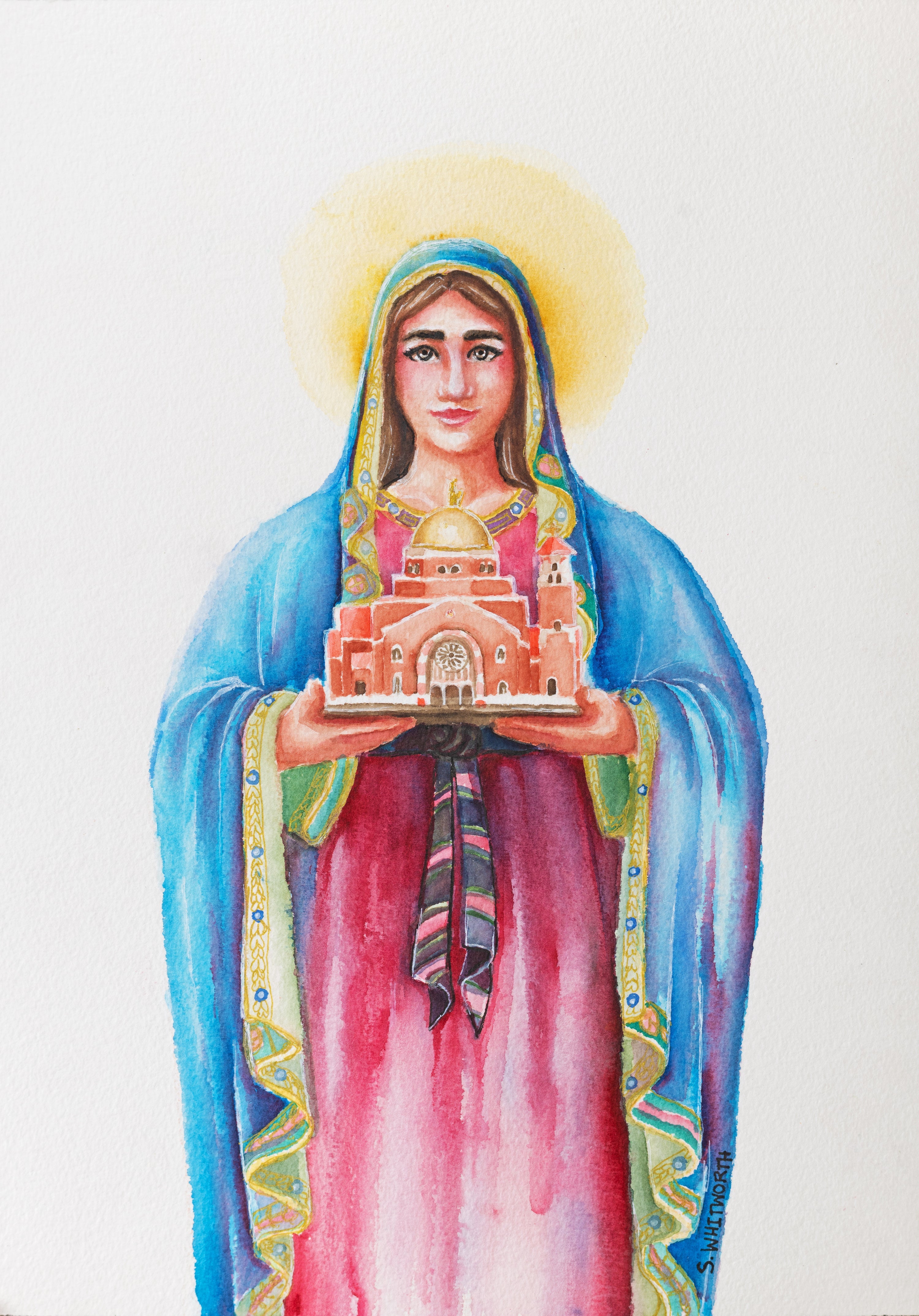 Mary Mother of the Church — Catholic art print by S. K. Whitworth