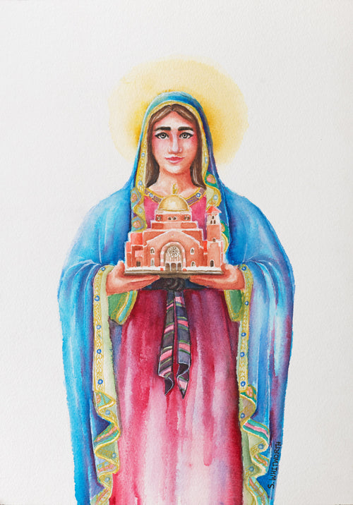 Mary Mother of the Church — Catholic art print by S. K. Whitworth