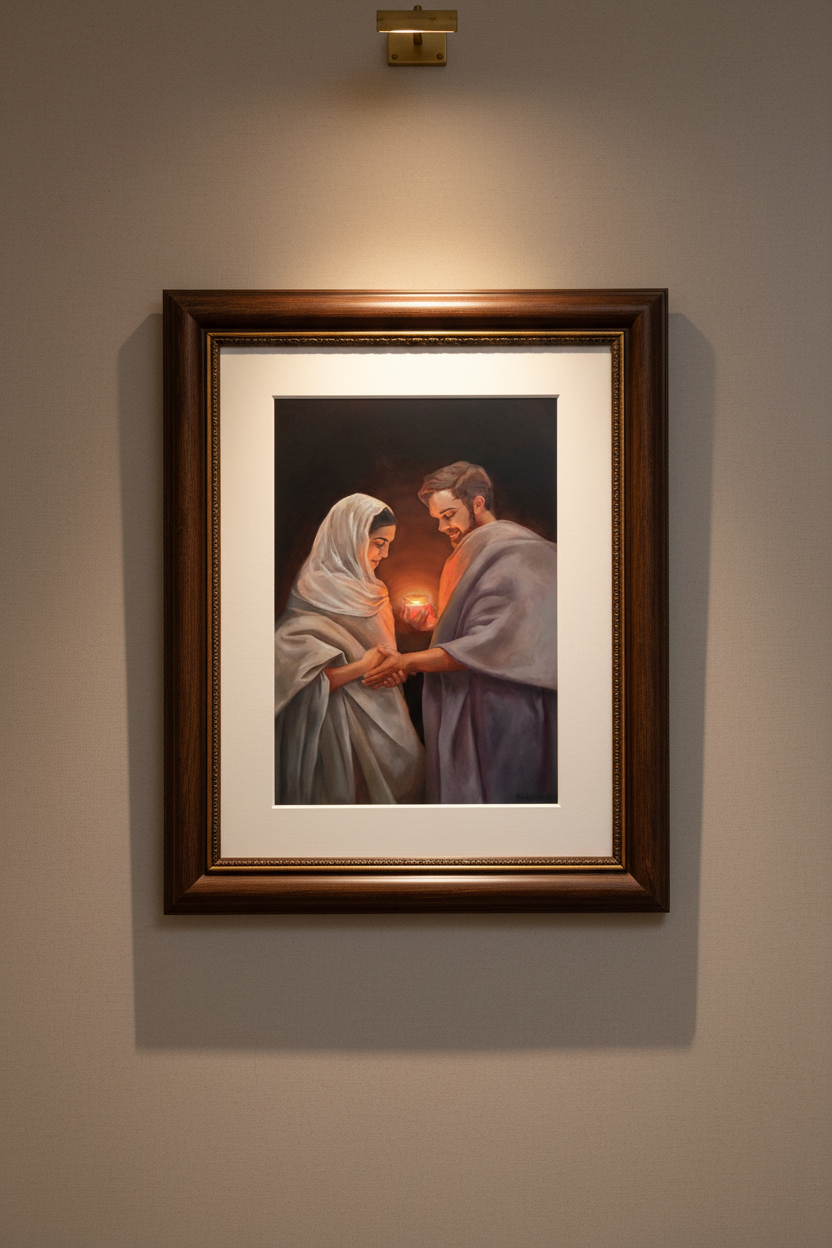 Light of the World – Framed Mockup