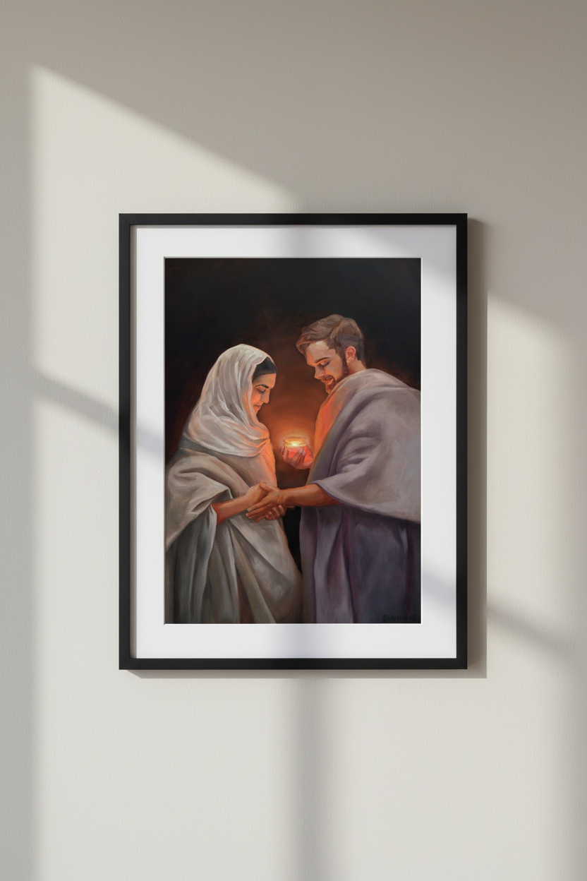 Light of the World – Framed Mockup
